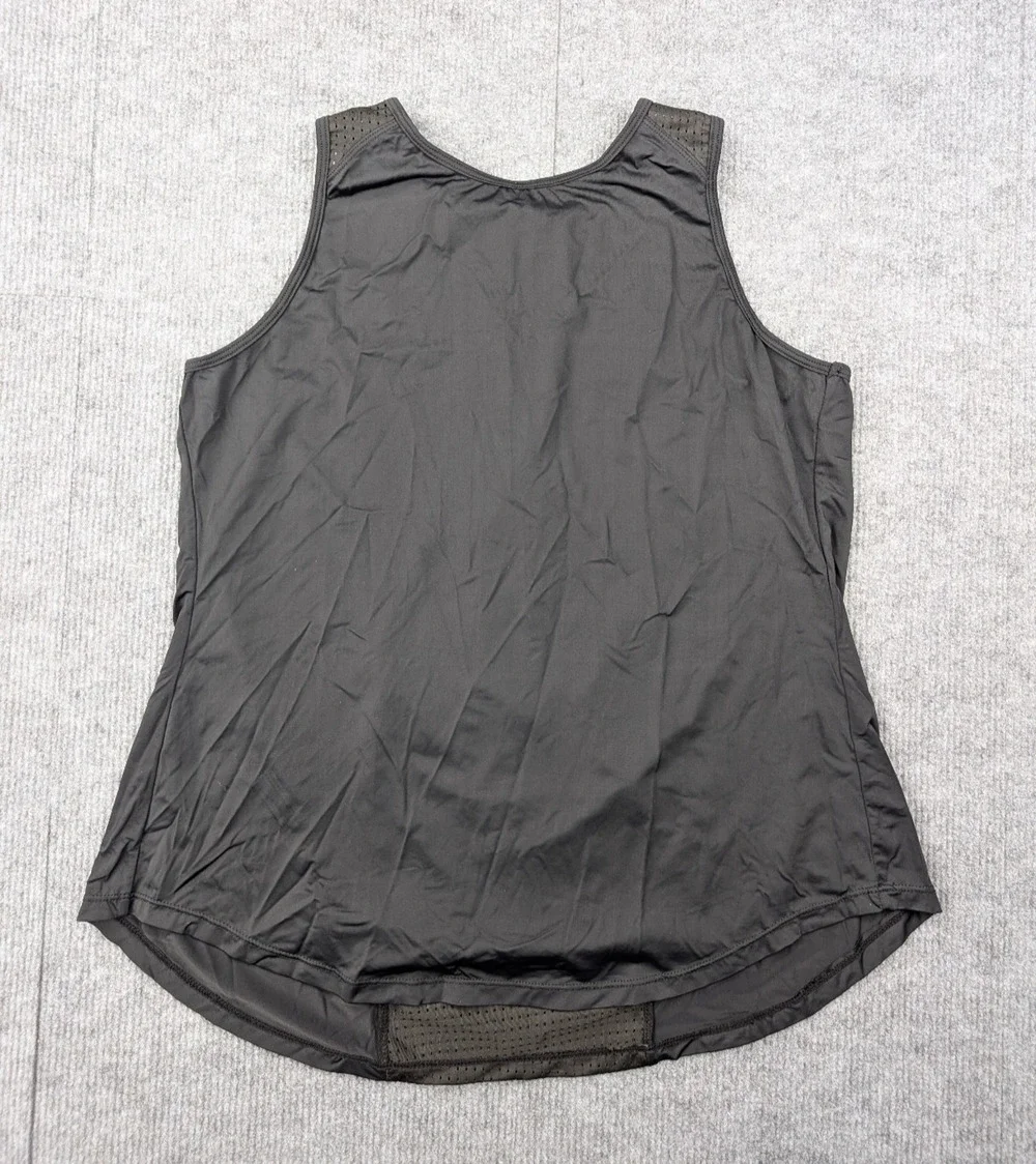 Lululemon Mesh Back Tank Womens 6 Black Lightweight Athletic Relaxed Fit Running